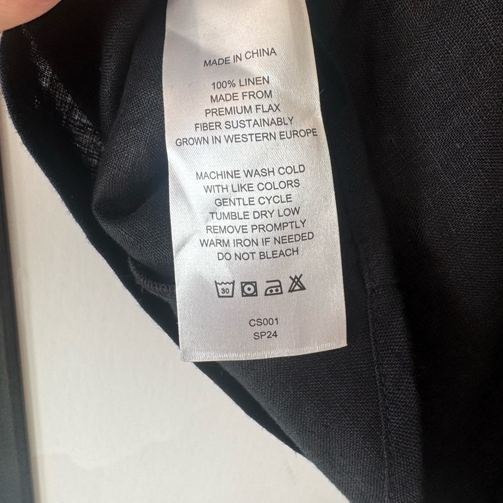 Quince - 100% European Linen Strapless Top - Picture 8 of 8